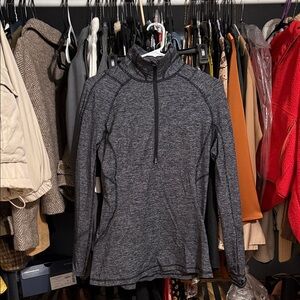 Lululemon Gray Quarter-Zip Pullover